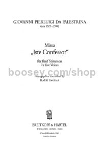 Missa 'Iste confessor' (choral score)