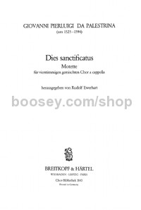 Dies sanctificatus (choral score)