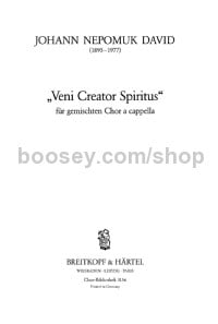 Veni Creator Spiritus (choral score)