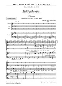Choralkantate Wk 60/5 (choral score)