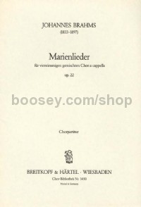 Marienlieder op. 22 (choral score)