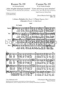 Cantata No. 159 Sehet, wir gehn (choral score)
