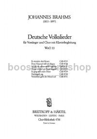 Deutsche Volkslieder WoO 33, No. 48 Nachtigall, sag (choral score)