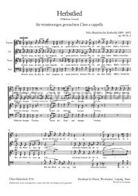 Herbstlied (choral score)