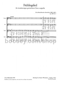 Frühlingslied (choral score)