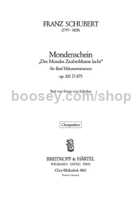 Mondenschein D 875, Op. 102 (choral score)