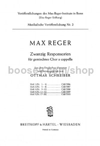 20 Responsorien, Vol. 4 (choral score)