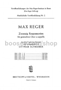 20 Responsorien, Vol. 5 (choral score)