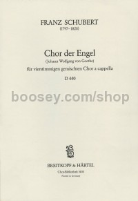 Chor der Engel D 440 (choral score)
