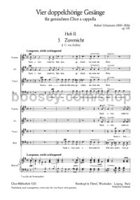 4 doppelchör.Gesänge II op.141 (choral score)