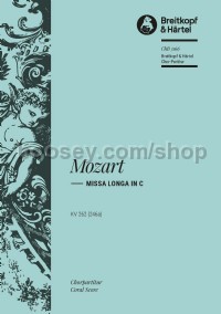 Missa longa in C major K. 262 (246a) (choral score)