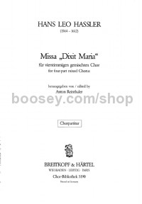 Missa 'Dixit Maria' (choral score)