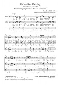 Frühzeitiger Frühling (choral score)