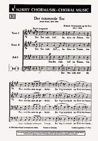 Der träumende See op. 33/1 (choral score)