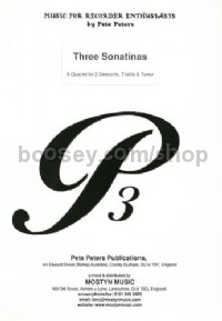 Three Sonatinas (Recorder Quartet)