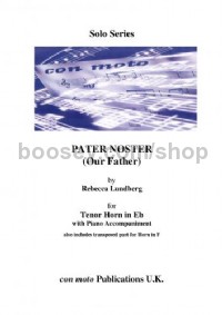 Pater Noster (Our Father), Eb Horn with Piano Acc. (includes F Horn part)