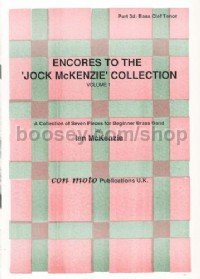 Encores to Jock McKenzie Collection Volume 1, brass band, part 3d, bass cle