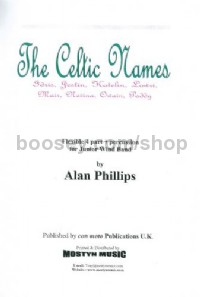 Celtic names I-P (Wind Band Score Only)