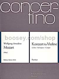 Concerto in G major KV 216 - violin & orchestra (score)