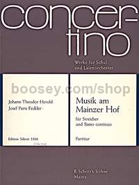 Musik am Mainzer Hof - strings & basso continuo, cello ad lib. (score)