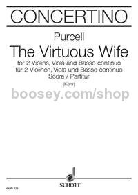 The Virtuous Wife - 2 violins, viola, bassi; harpsichord ad lib. (score)