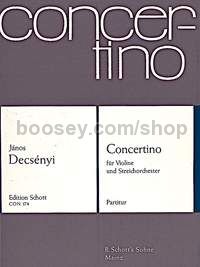 Concertino - violin & string orchestra (score)