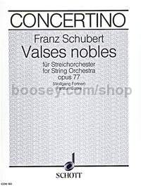 Valses nobles op. 77 D 969 - string orchestra (score)