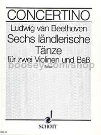 6 ländlerische Dances in D major - string orchestra (score)