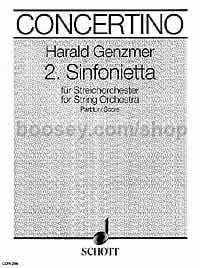 Sinfonietta No. 2, GeWV 128 - string orchestra (score)