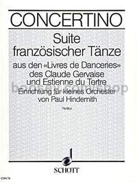 Suite französischer Tänze - small orchestra (score)