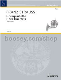 F Horn Quartets Damm Score & Parts 