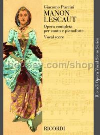 Manon Lescaut - Vocal Score (English/Italian Softcover)