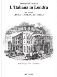 L'italiana In Londra - Vocal Score (Softcover)