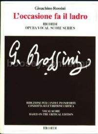 L'occasione Fa Il Ladro Ossia Il Cambio Della Valigia - Vocal Score (Softcover)