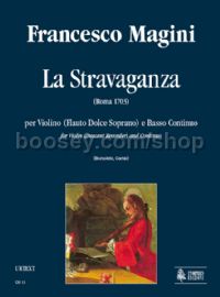 La Stravaganza for Violin (Descant Recorder) & Continuo (score & parts)