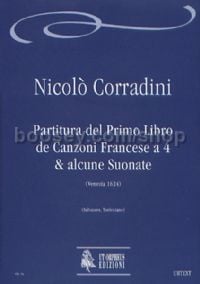 Partitura del Primo Libro de Canzoni Francese a 4 & alcune Suonate (score)