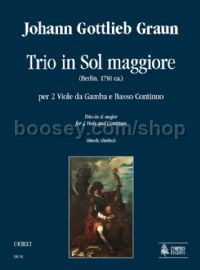 Trio in G Major (Berlin c.1750) for 2 Viols & Continuo (score & parts)