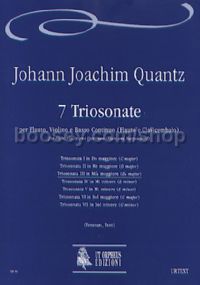 7 Triosonatas for Flute, Violin & Continuo, Vol. 3: Triosonata III in Eb maj (score & parts)