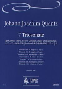 7 Triosonatas for Flute, Violin & Continuo, Vol. 6: Triosonata VI in G maj (score & parts)