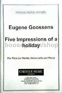 Five Impressions of a Holiday (Cinq Impressions d’un Séjour à la Campagne) (Score & Parts)