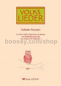 Potpourri Tierlieder (SATB and Chamber Ensemble Score)
