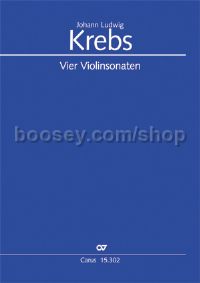 Krebs: Vier Violinsonaten (Score & Parts)