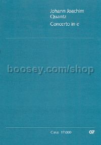 Concerto per Flauto in E (Score)