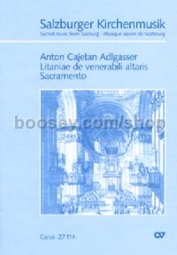 Litaniae de venerabili altaris Sacramento (Full Score)
