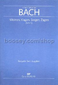 Weinen, Klagen, Sorgen, Zagen BWV 12 (Full Score)