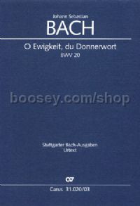 O Ewigkeit, du Donnerwort [I] (Vocal Score)