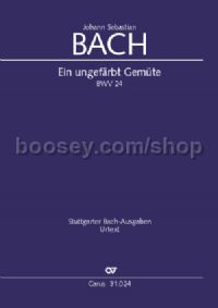 Ein ungefärbt Gemüte BWV 24 (Full Score)