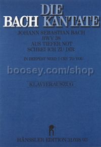 Aus Tiefer Not Schrei Ich zu Dir BWV 38 (SATB)