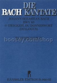 O Ewigkeit, du Donnerwort [II] (Vocal Score)
