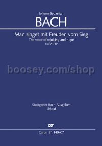 Man singet mit Freuden vom Sieg (Study Score)